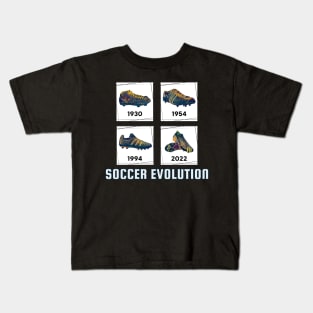 SCBL006 - Soccer Cleats Evolution Kids T-Shirt